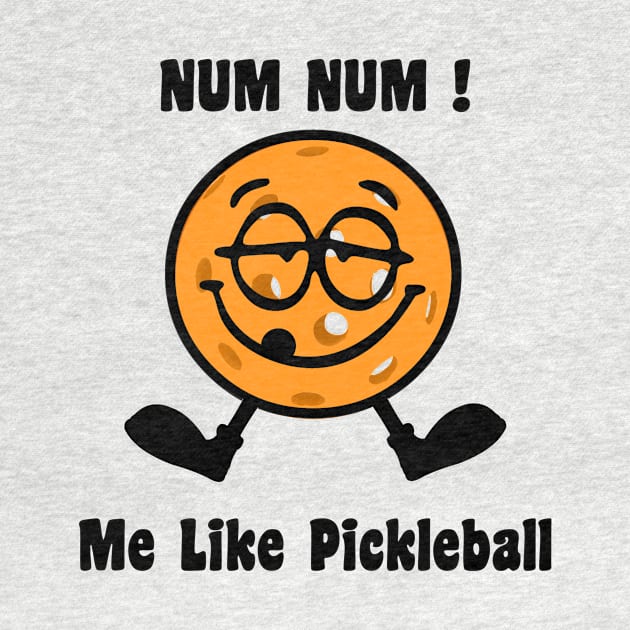 Me Like Pickleball Cartoon by numpdog